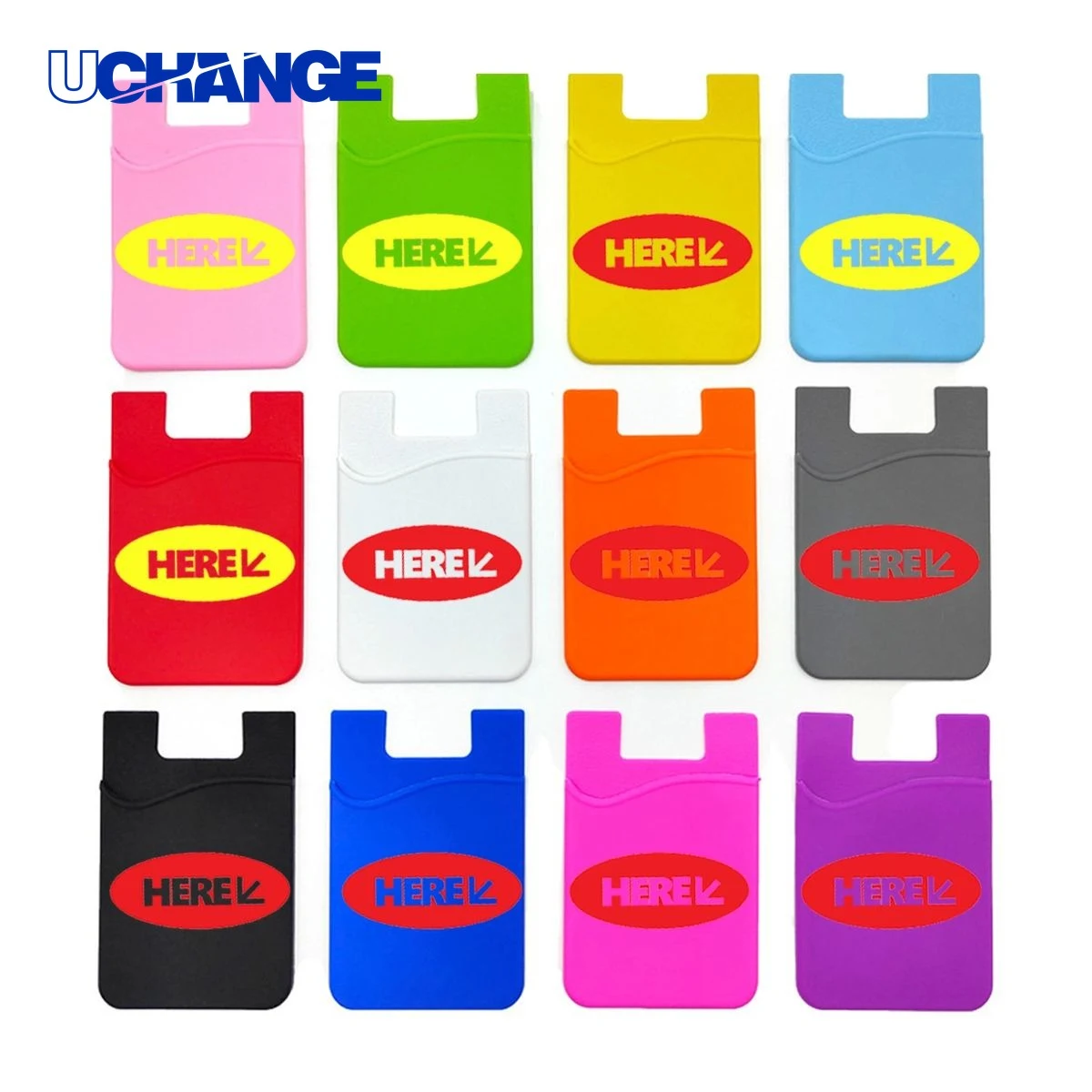 Silicone Mobile Phone Wallet Card Holder 1