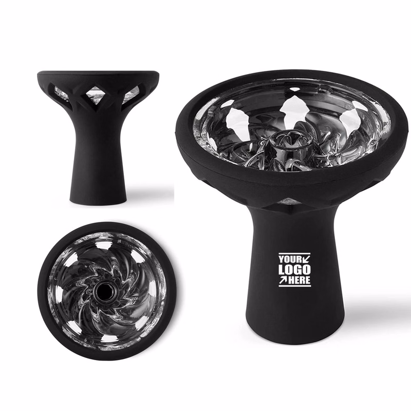 Silicone Hookah Bowl With Glass Insert