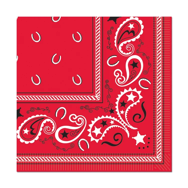 Bandana Beverage Napkins 1