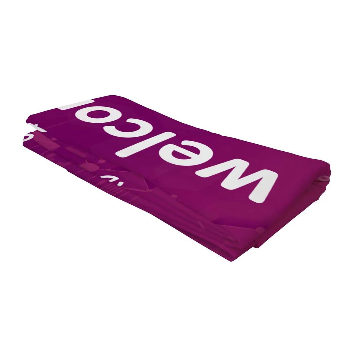 6'W x 72"H EuroFit™ Straight Wall Graphic Cover (Recycled Polyester Knit) 1