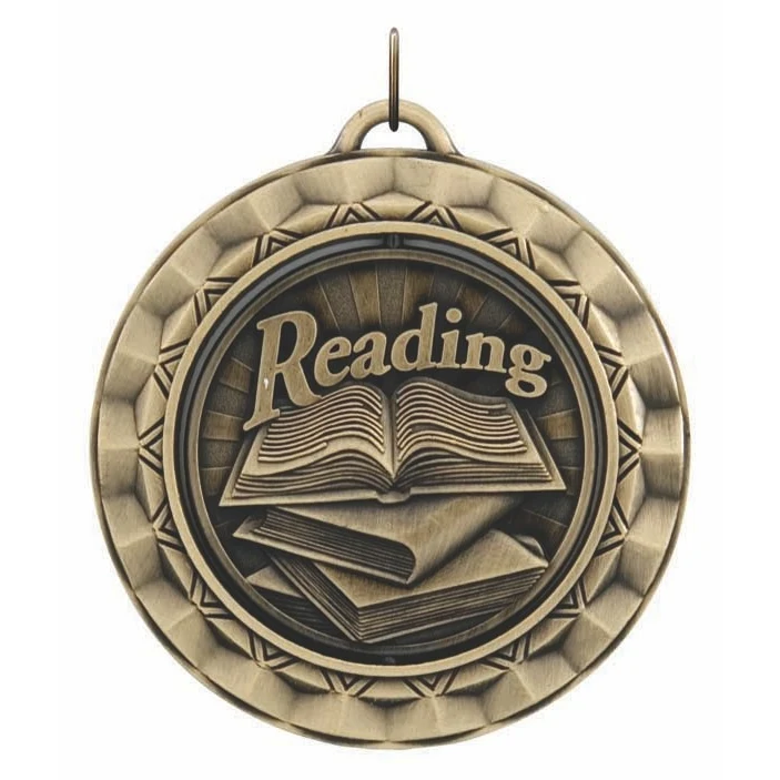 Reading Spinner Medal, 2 5/16" 1