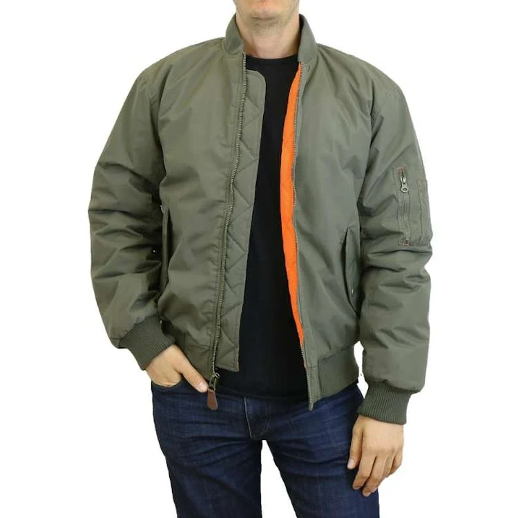 Men's Bomber Jackets Olive S-2XL 1