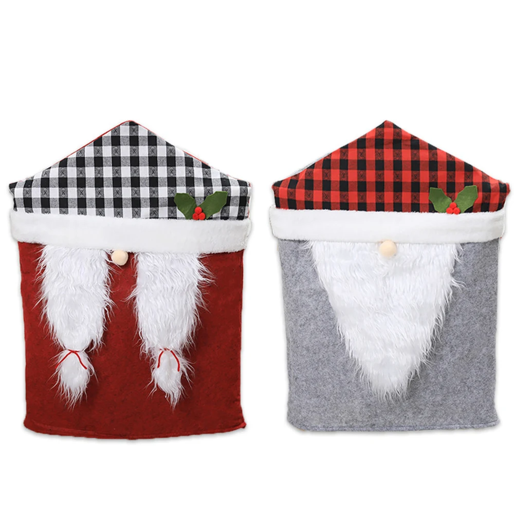 Christmas Plaid Chair Cover 1
