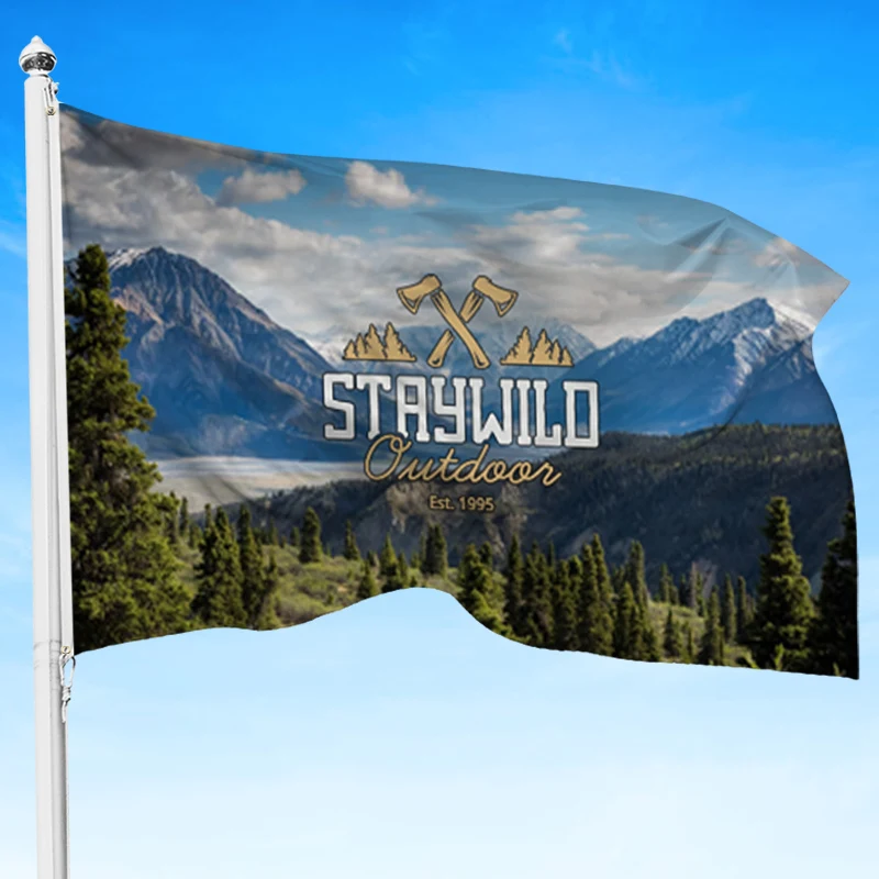 Full Color Pole Flag, 6' x 10' 1