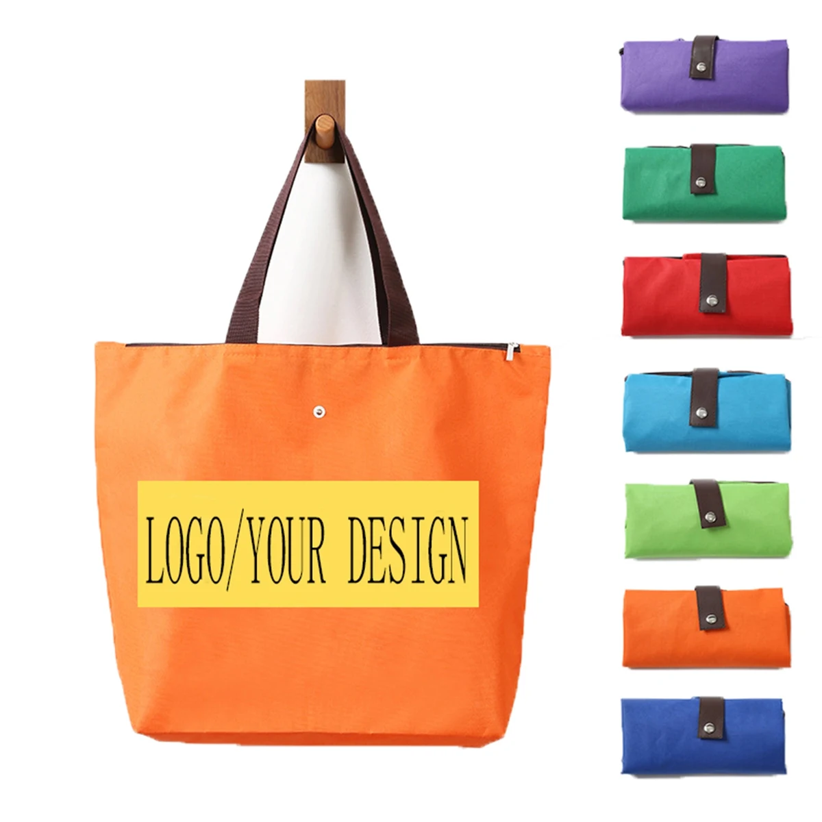 Full Color Foldable Shopping Tote Bag 1