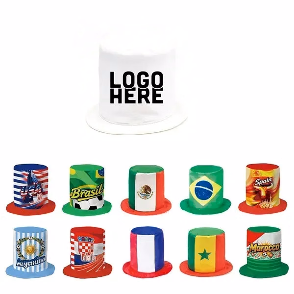 Word cup fan cheering Top Hat