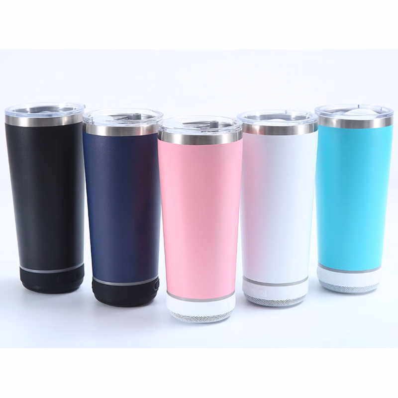 20 OZ Tumbler with a Speaker at the Bottom