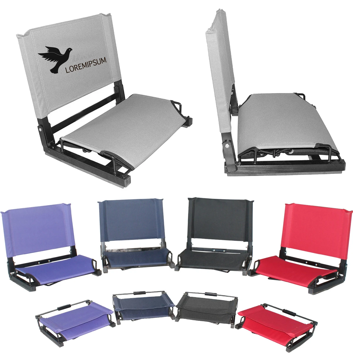 Portable Outdoor Stadium Seat For Bleachers Camping Chair 1