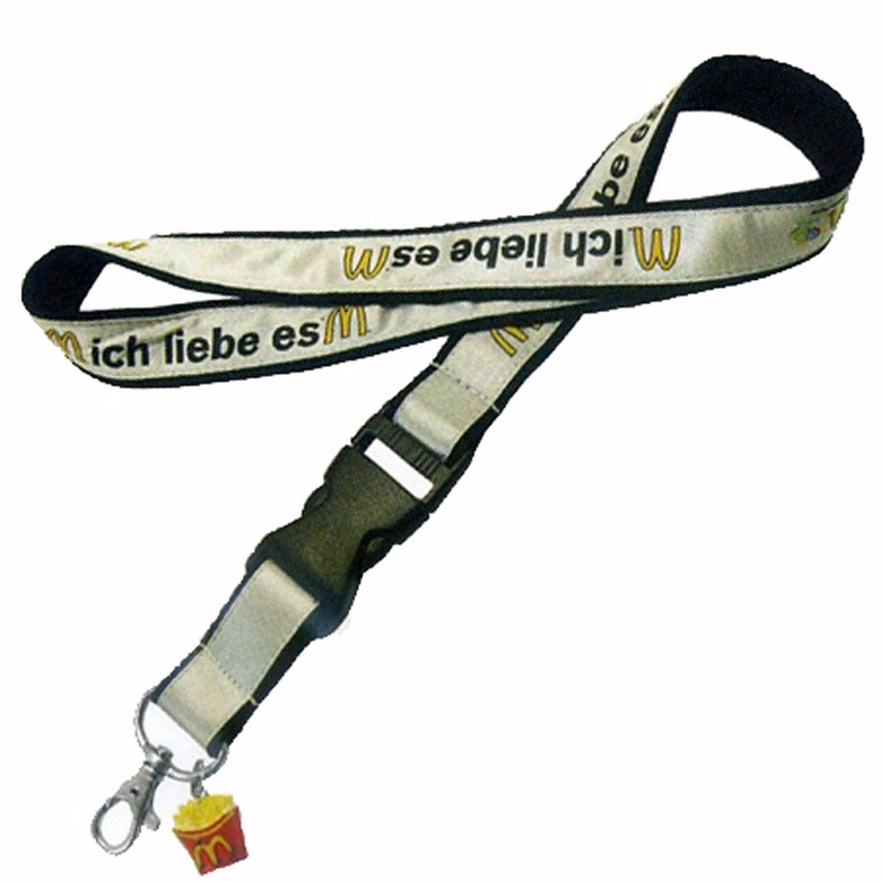 Satin Sewed Silkscreen Lanyard - 3/4 inch