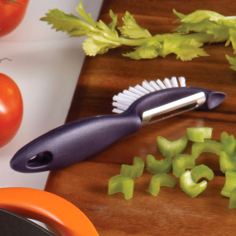 3 In 1 Veggie Brush Peeler