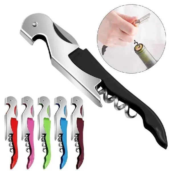 Custom 3 in 1 Professional Waiter Corkscrew — Multifunctional Wine Bar Tool Opener 1