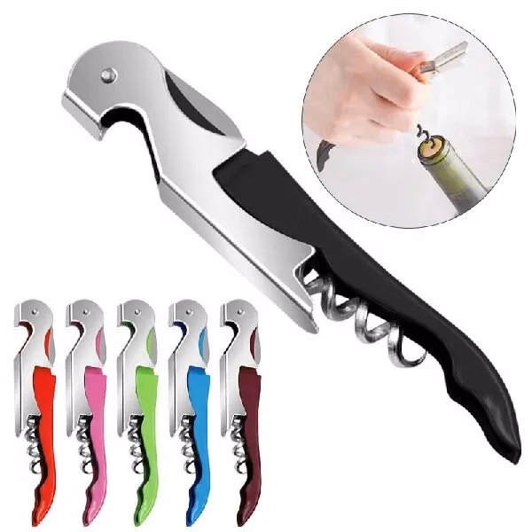 Custom 3 in 1 Professional Waiter Corkscrew — Multifunctional Wine Bar Tool Opener
