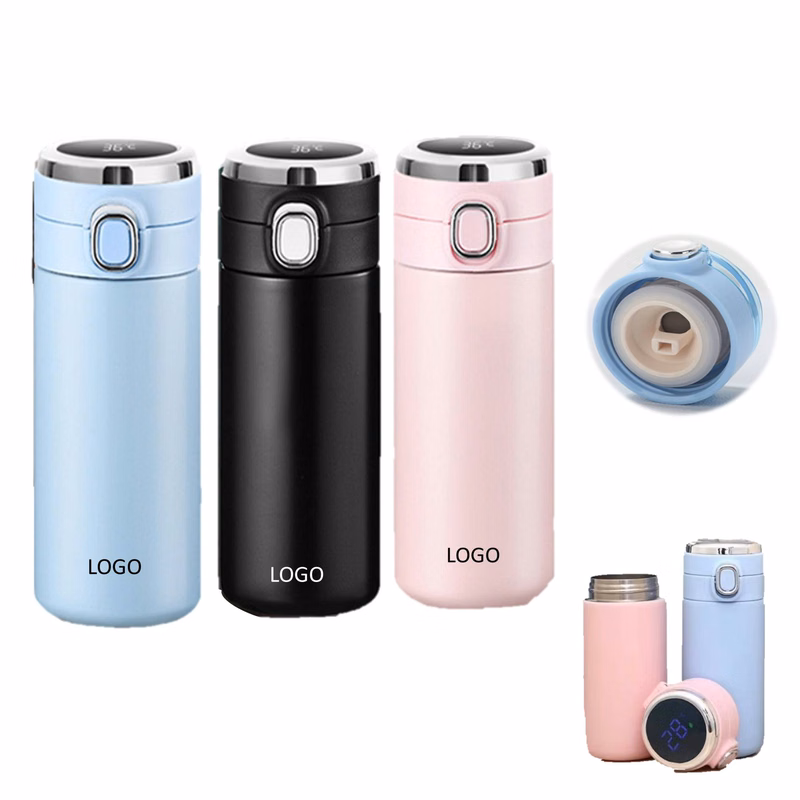 Creative Smart LED Portable Stainless Steel 14 Oz. Tumbler