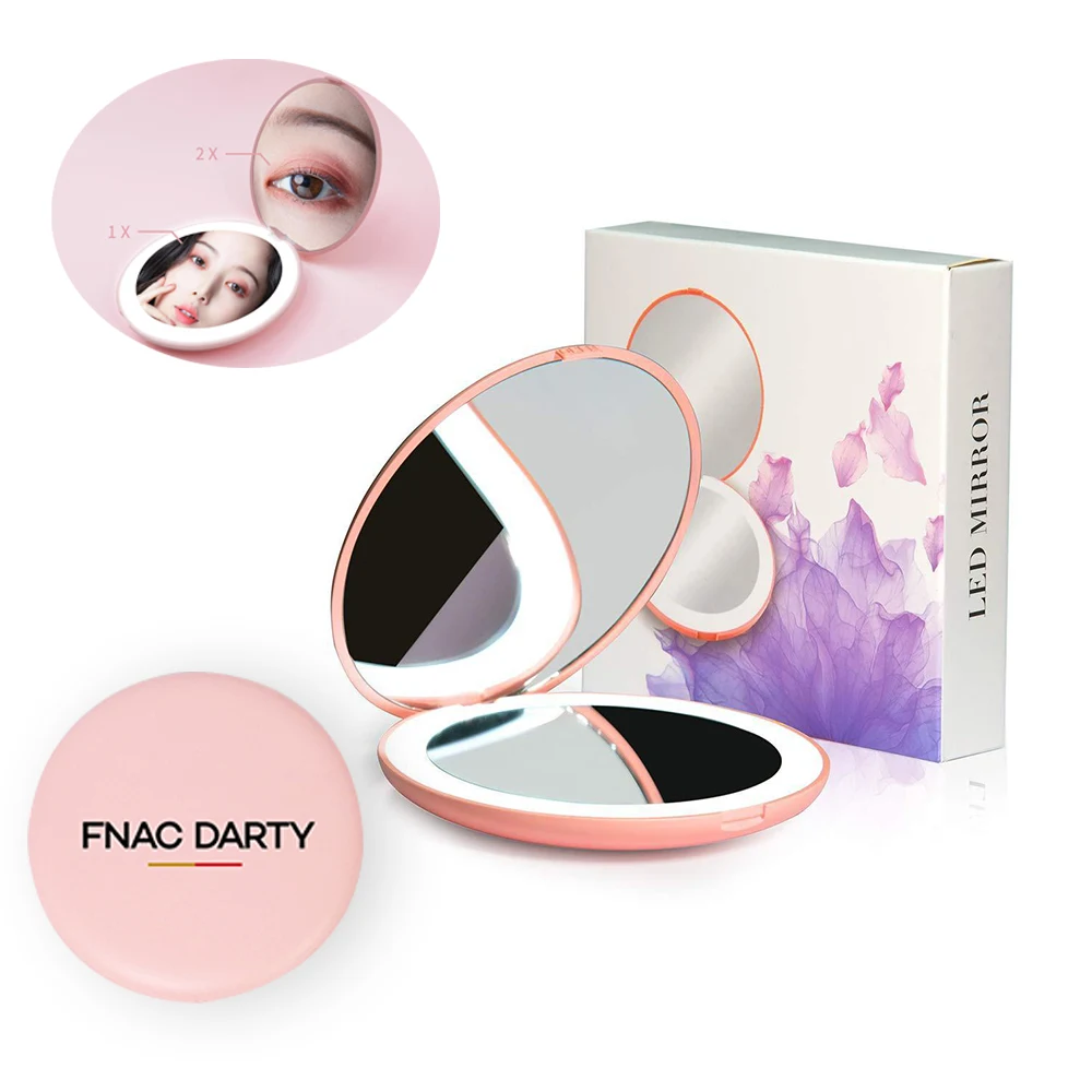 LED Lighted Travel Compact Mirror 1