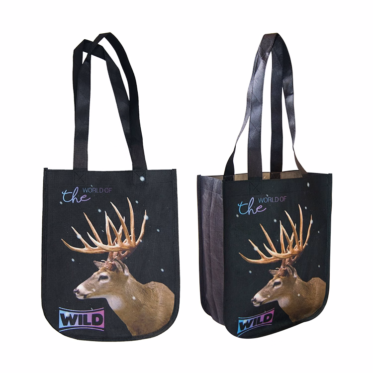 Free Shipping 80 GSM PET Non-woven Small Shopper Tote