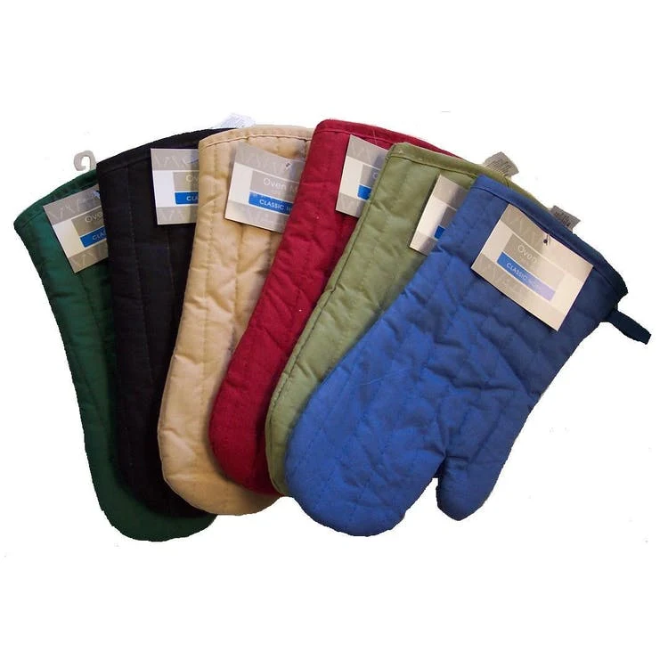 Solid Oven Mitts - Assorted 13" 1