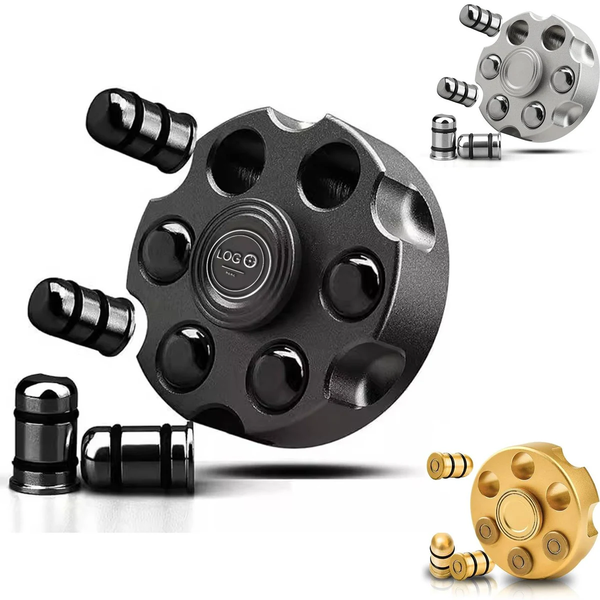 Aluminum Alloy Revolver Fidget Spinner 1