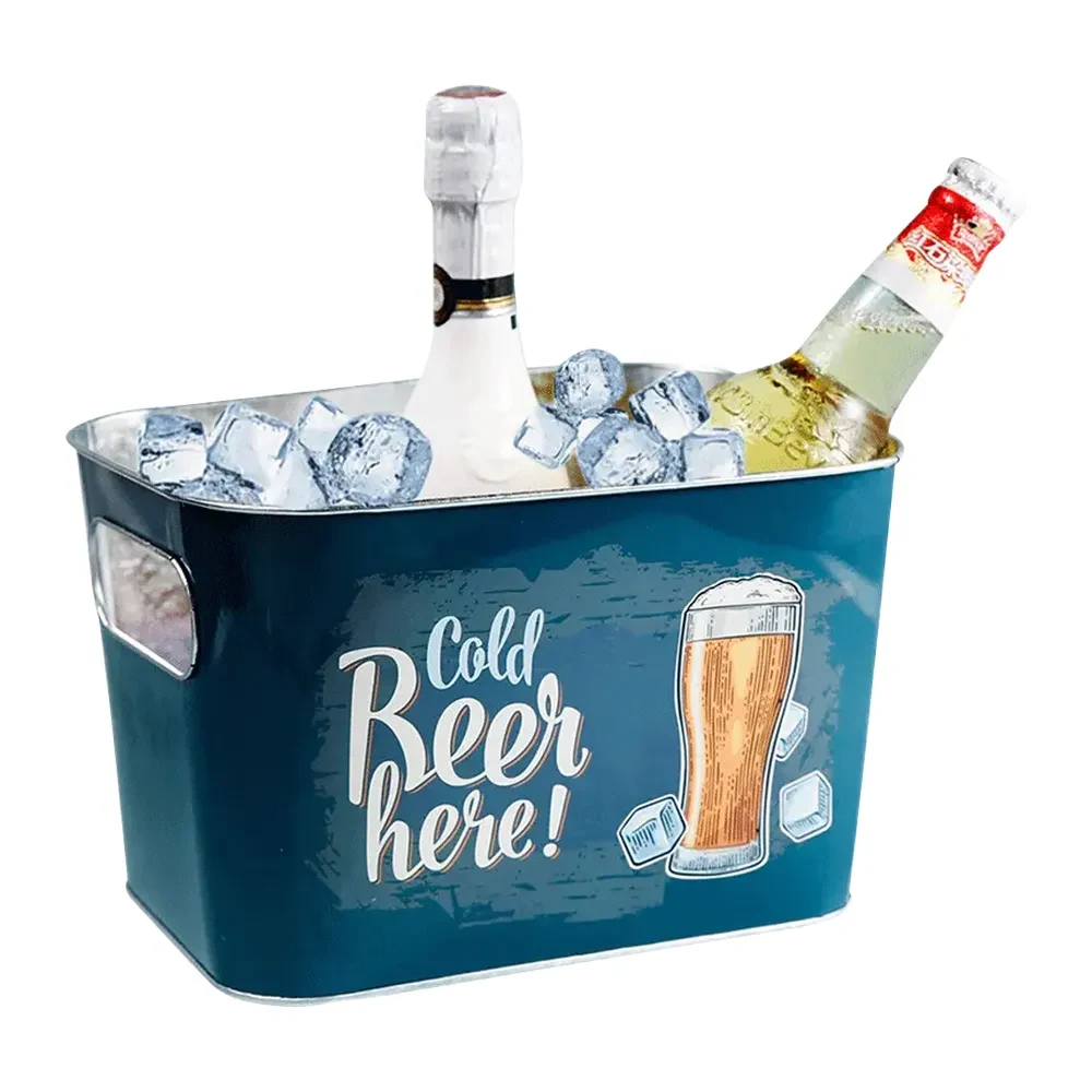 8L Galvanized Deep Beverage Bucket 1