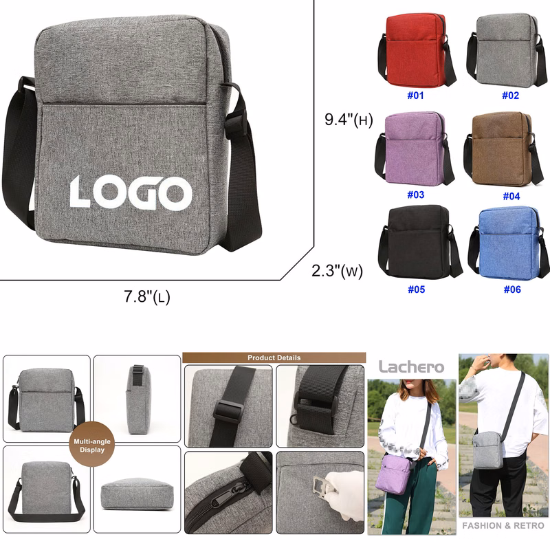 Messenger Bag Lightweight Nylon Crossbody Shoulder Bag