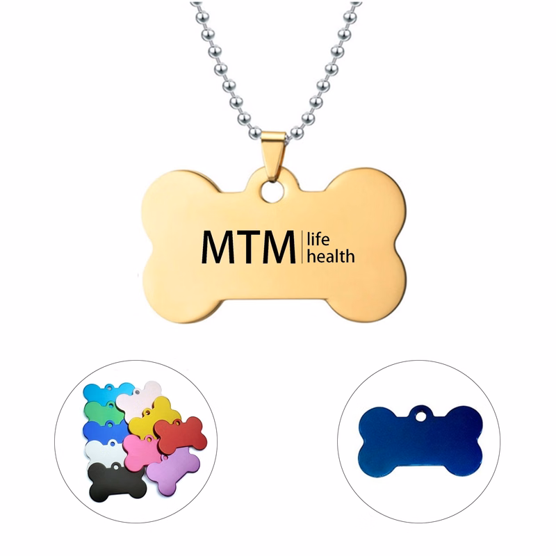 Stainless Steel Bone Shaped Pet Tag