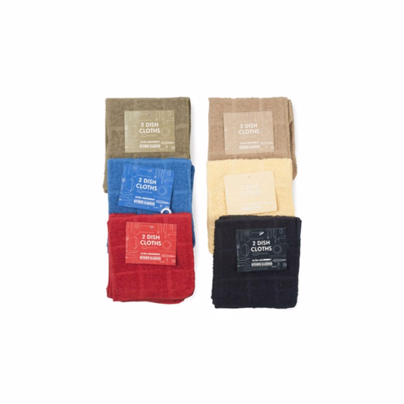 Kitchen Dish Cloths - Assorted 2 Pack