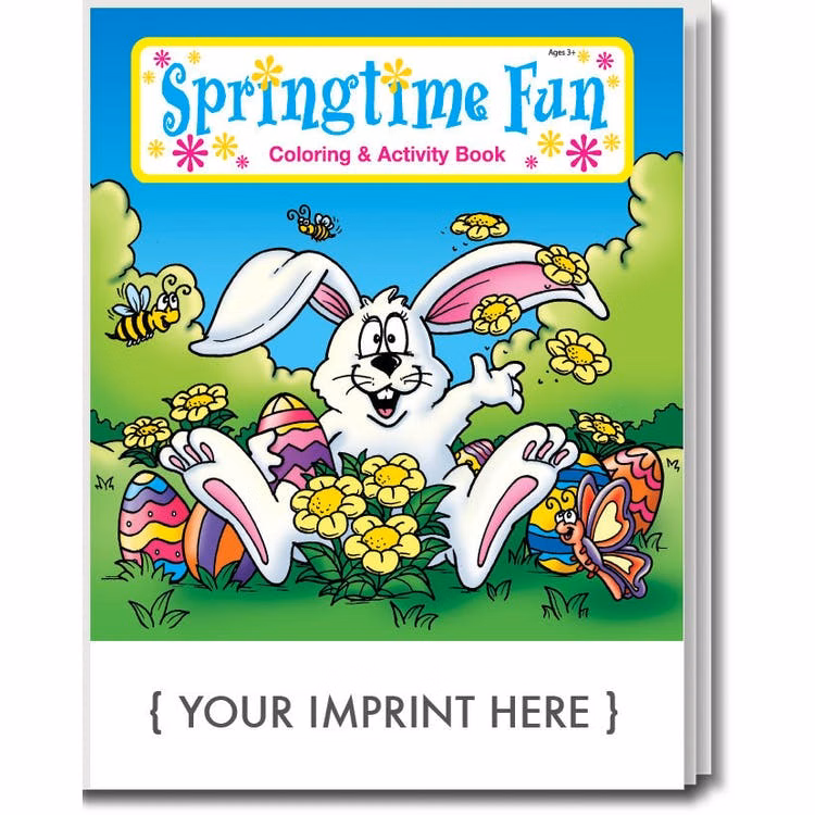 Springtime Fun Coloring & Activity Books - 16 Pages Ages 3+