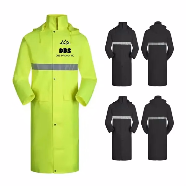 Raincoat Waterproof Men'S Long Rain Jacket