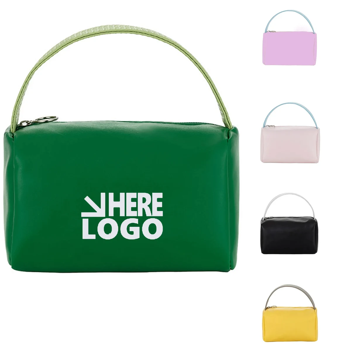 Portable Travel Candy Color PU Waterproof Makeup Bag 1