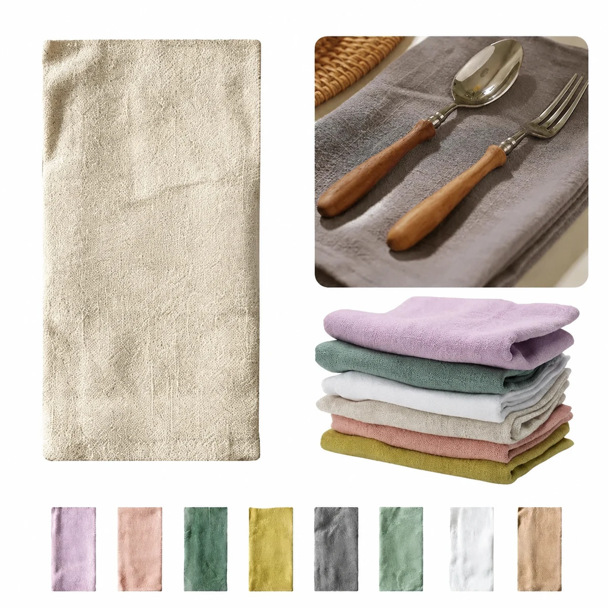 Linen Cotton Blend Napkins 1