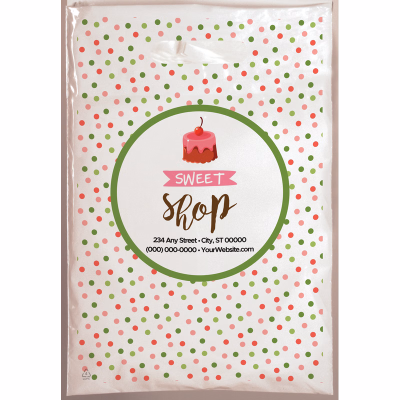Christmas Scatter Design 1 Plastic Bag (12" x 15")