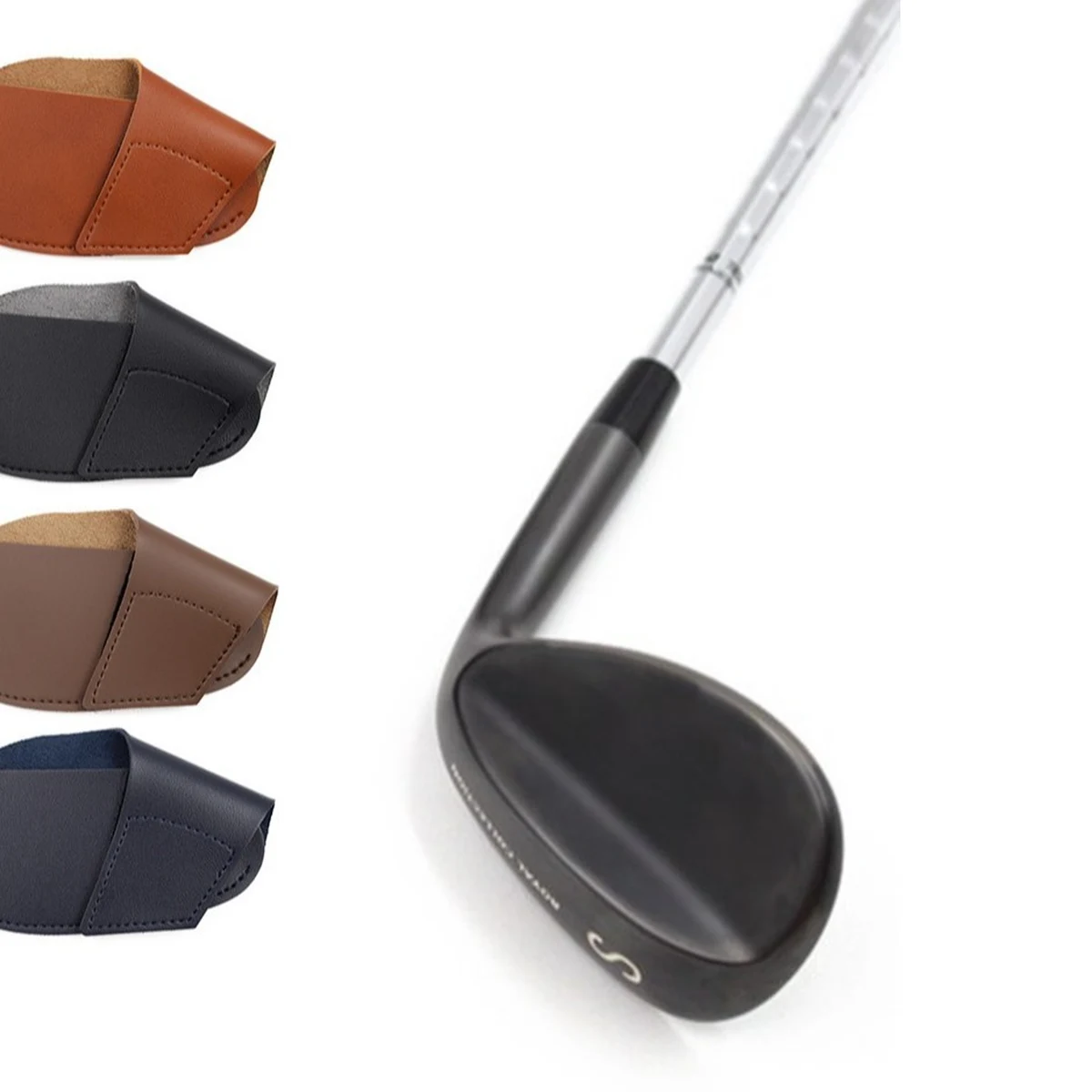Leather Golf Club Head Protection Cover 1