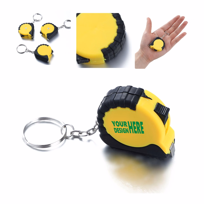 MOQ 50 Compact Retractable Keychain Tape Measure