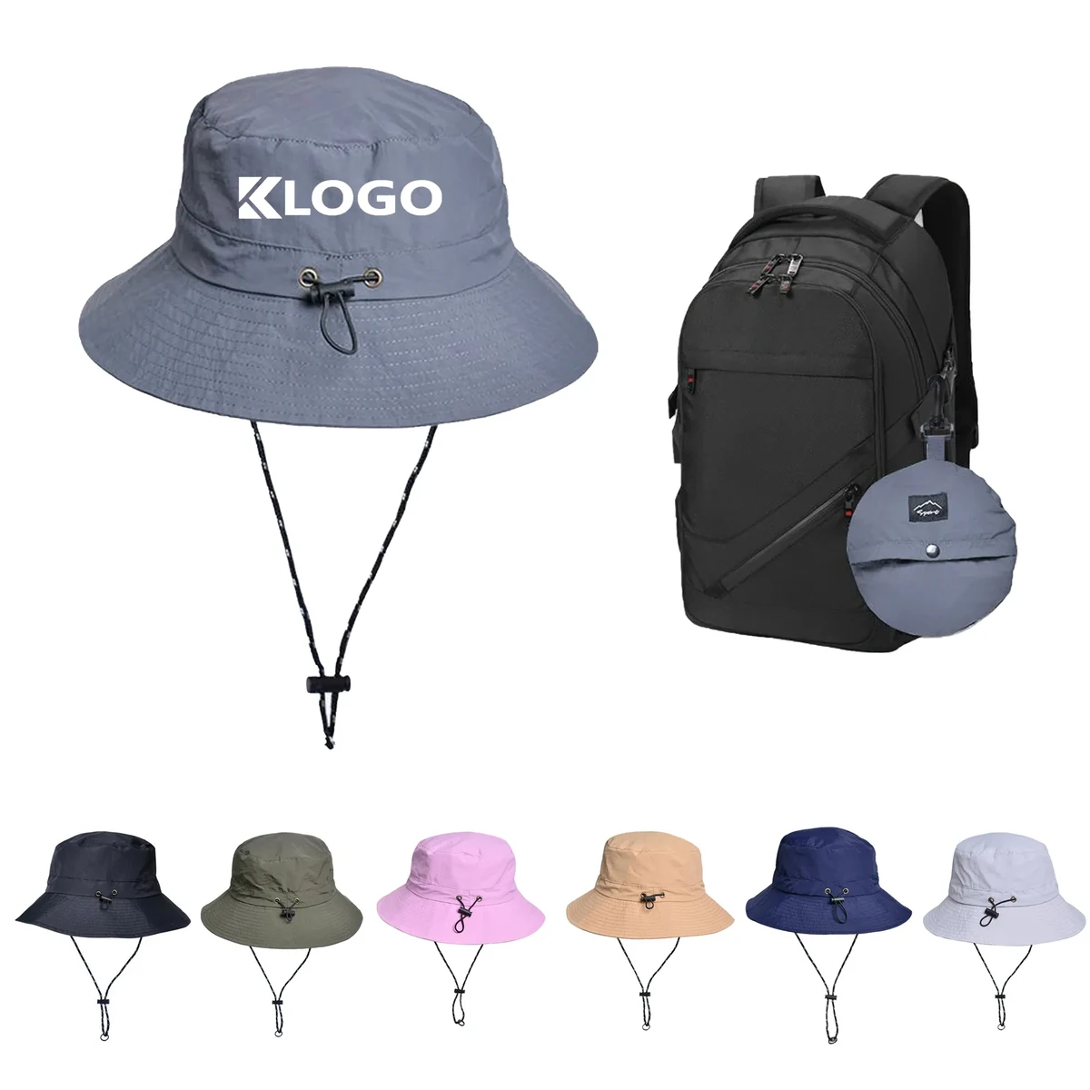 Packable Waterproof Bucket Cap 1
