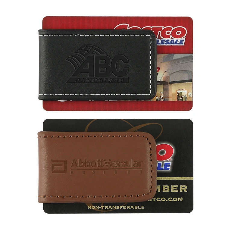 Concord Leather Magnetic Money Clip (Black) 1