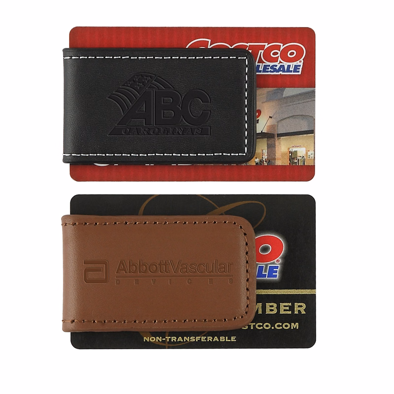 Concord Leather Magnetic Money Clip (Black)