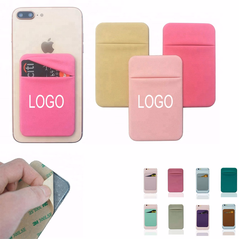 Elastic Lycra Cell Phone Wallet /Holder With Cover