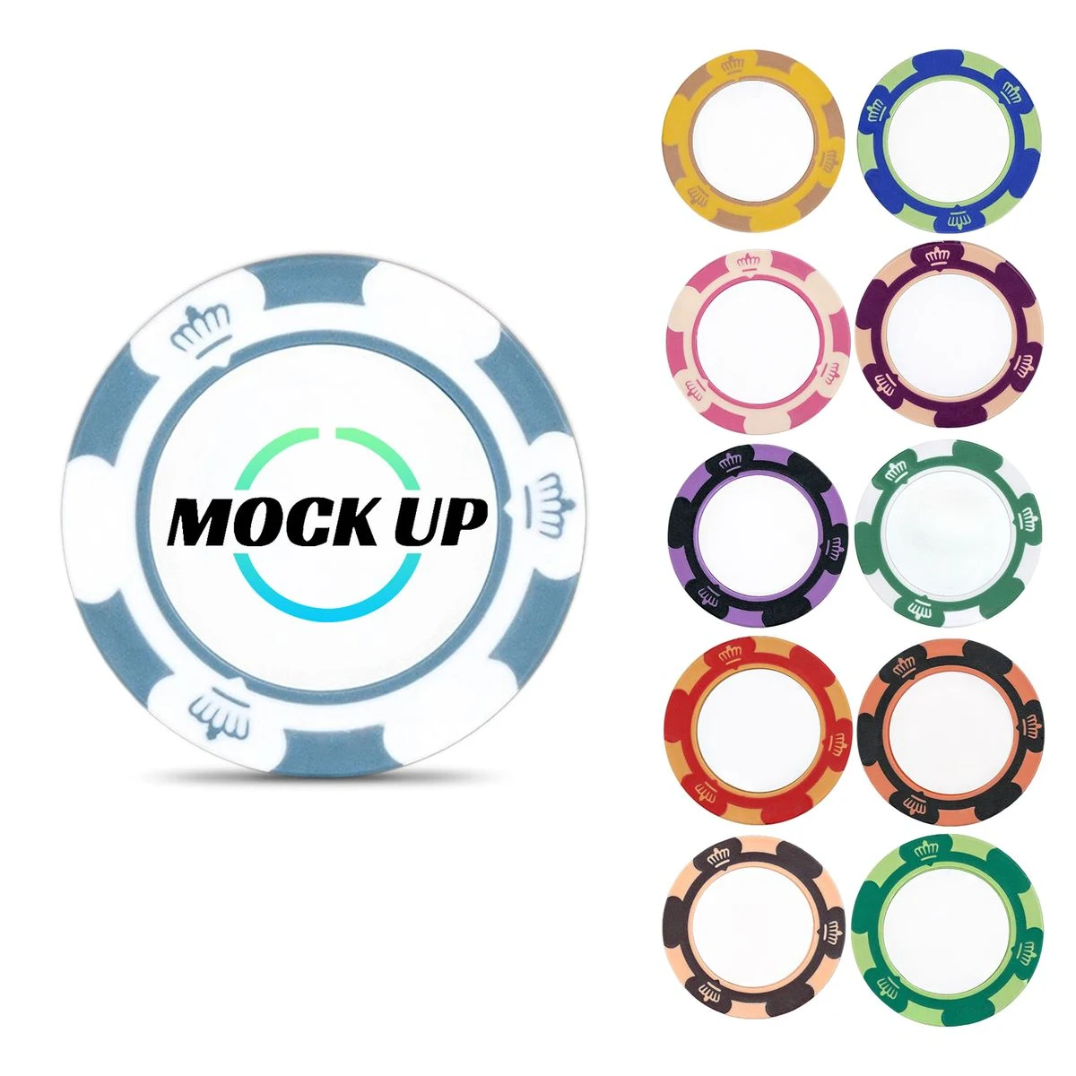 Durable Casino Style Clay Poker Chip 1