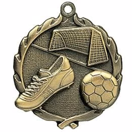 Soccer Wreath Medal, 2 1/2"