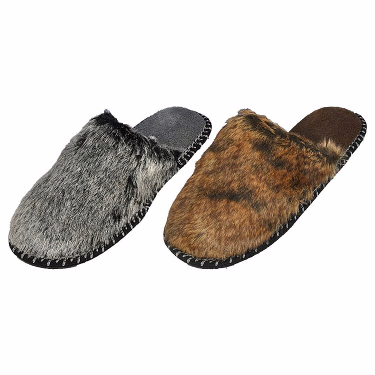 Men's Furry Slippers - Assorted S-XL