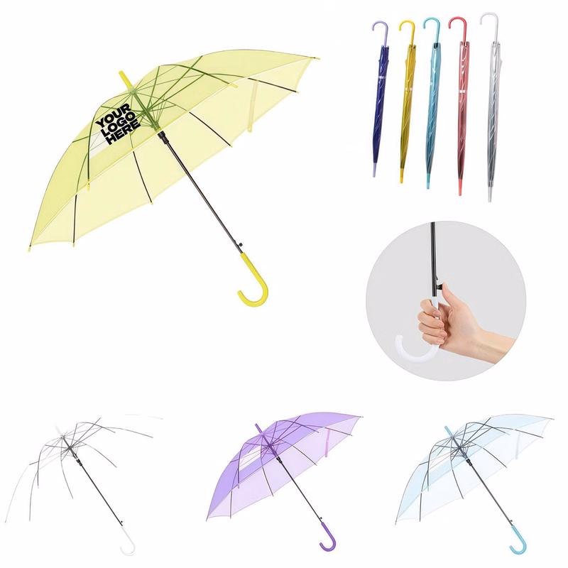 Clear POE Long Handle Umbrella