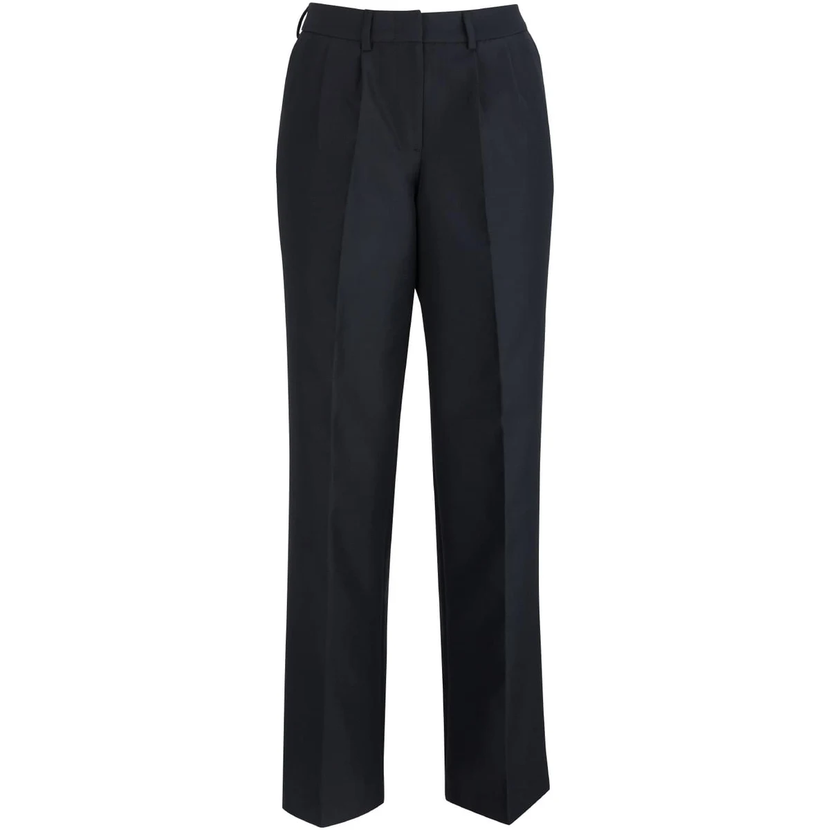 Ladies Pleated Front Poly/Wool Pant 1