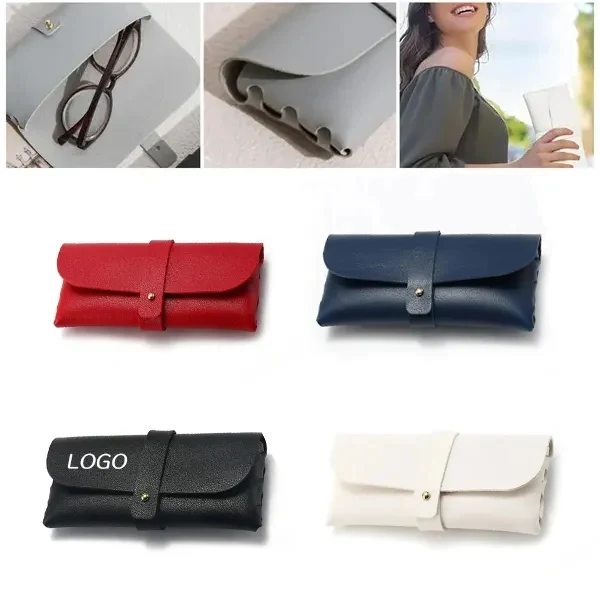 Soft PU Leather Sunglasses Pouch 1