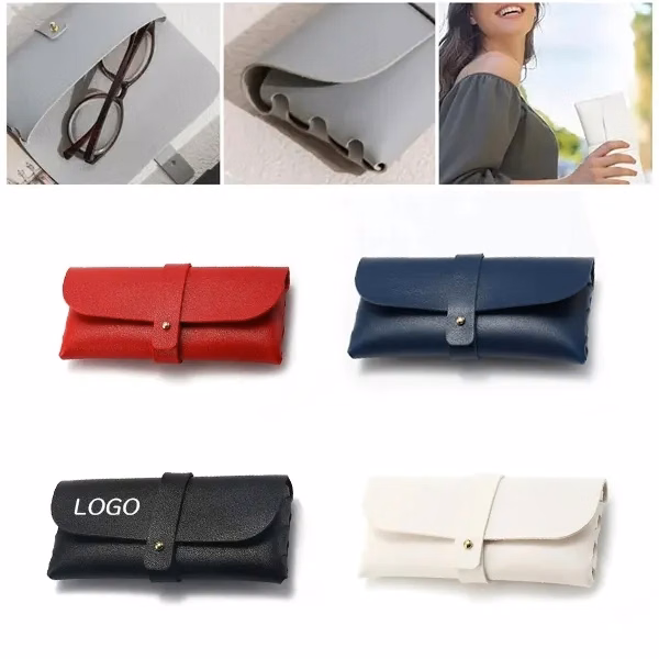 Soft PU Leather Sunglasses Pouch