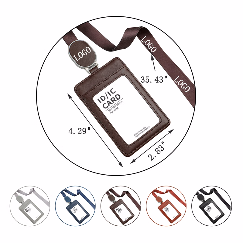 Double Leather ID Card Holder