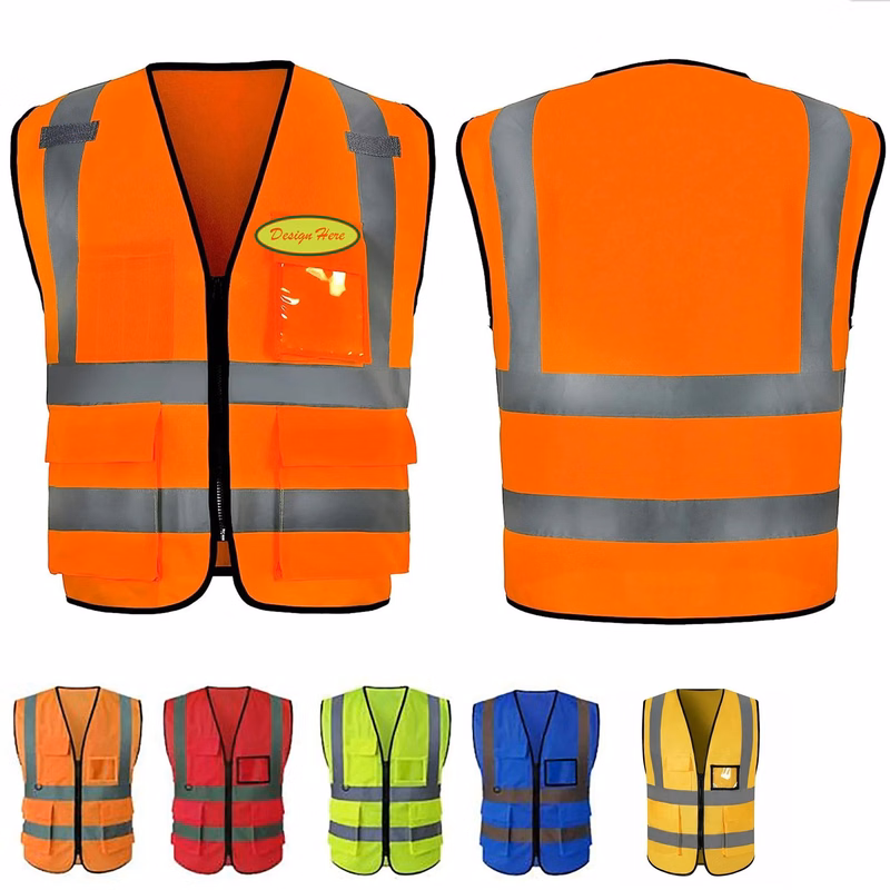 High Visibility Security With Pocket Vest