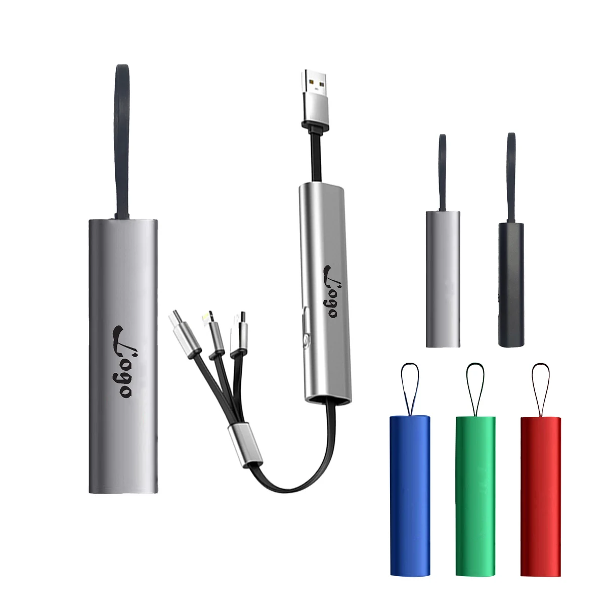 Multi functional 3 In 1 Retractable Charger Cable 1