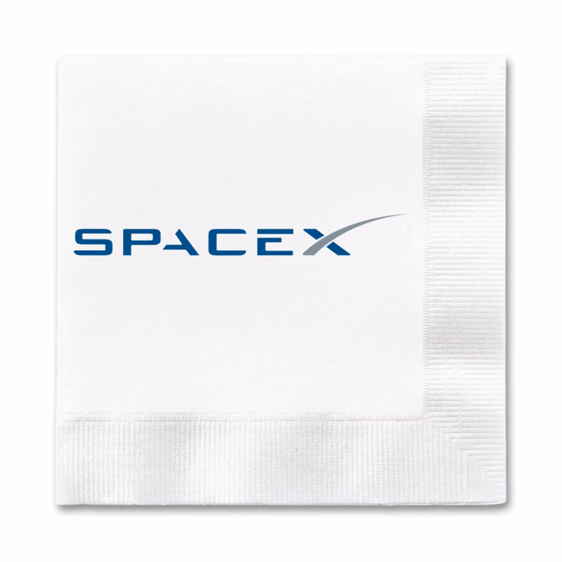 3-Ply White Dinner Napkin - 1/4 Fold - High Line