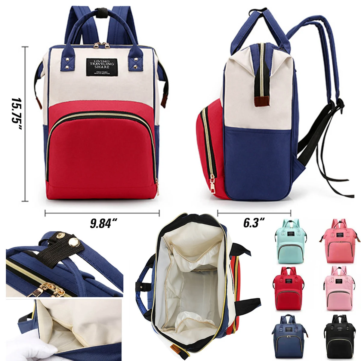 Baby Diaper Bag Waterproof Mommy Bag Backpack For Travel 1