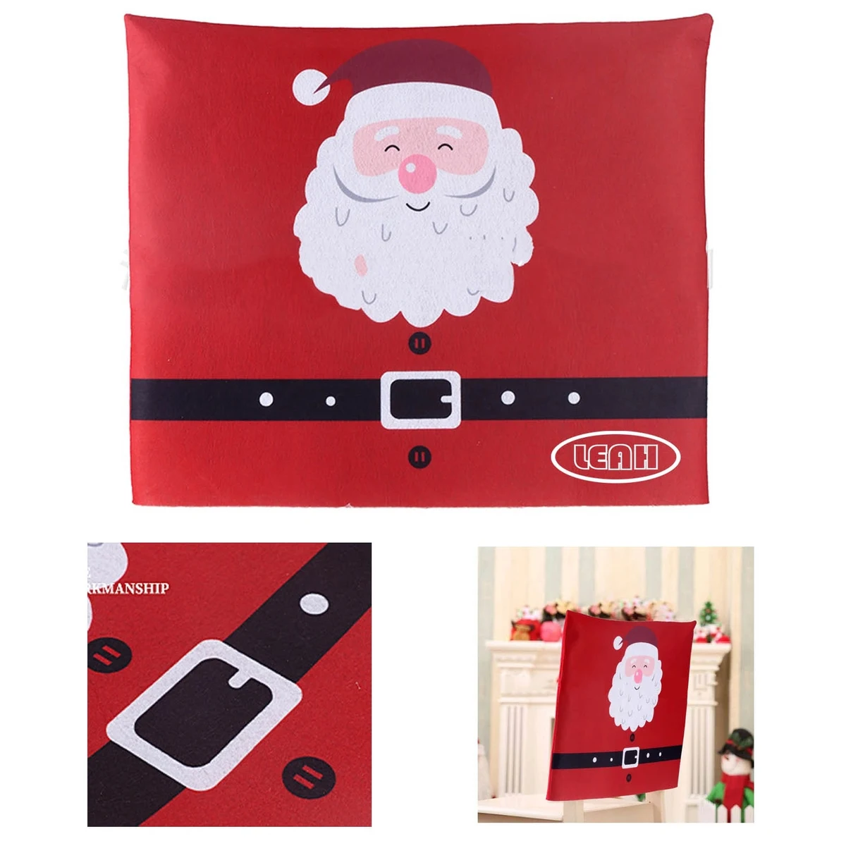Christmas Chair Back Cap Covers 1