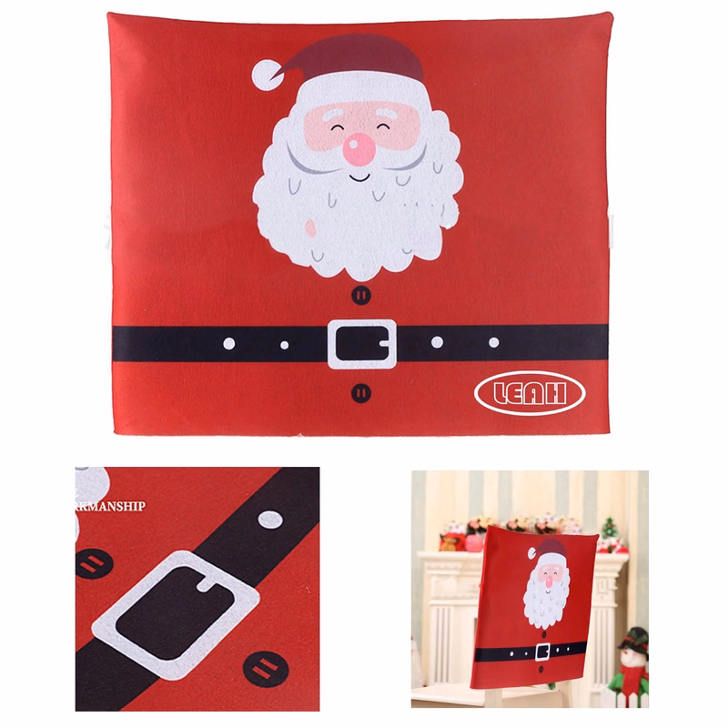 Christmas Chair Back Cap Covers